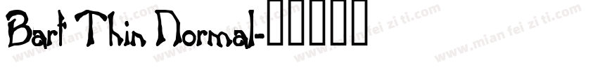 Bart Thin Normal字体转换